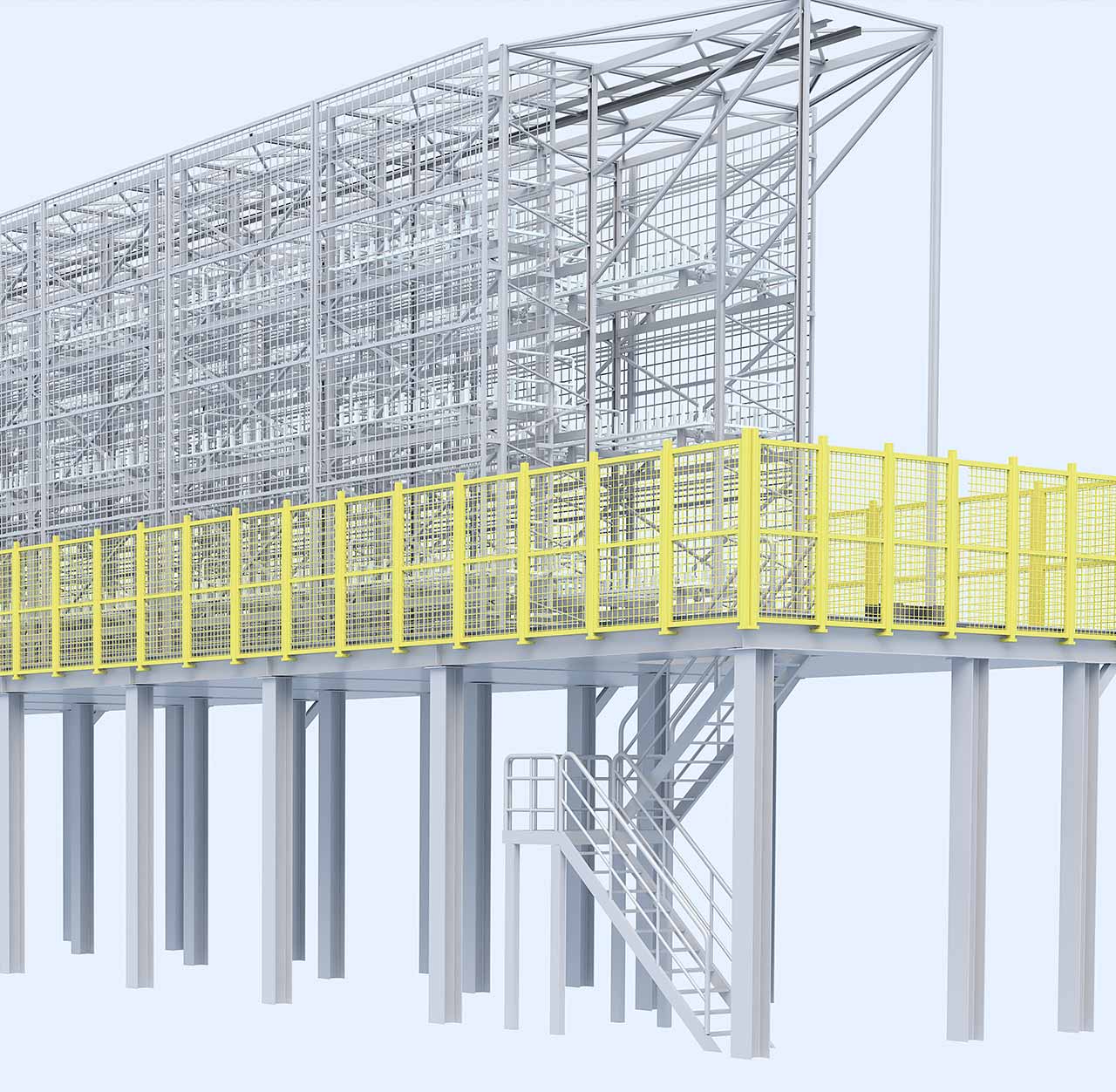 Heavy‑duty steel racking system for intelligent warehousing solutions