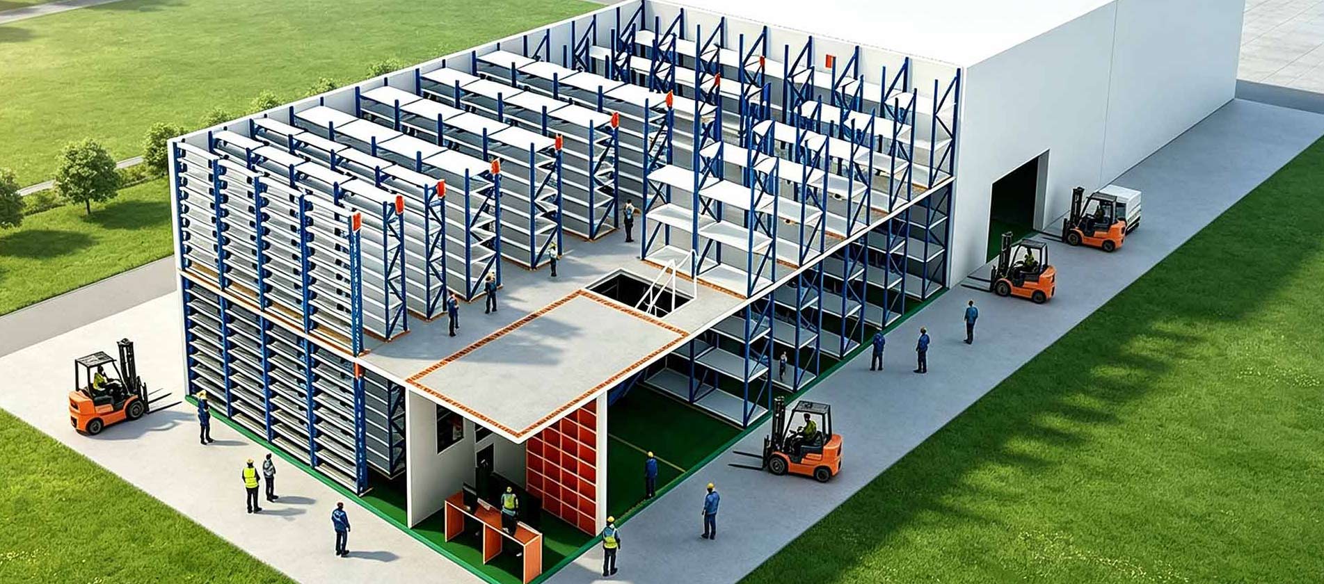 Soluções profissionais de armazenamento industrial